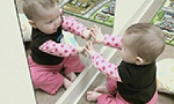 Baby Looking at Itself in a Mirror
