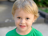 Young Boy With Green Shirt